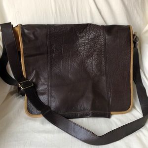 Cole Haan Leather Messenger Bag